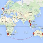 Flight earhart map route world around california maps island howland oakland 1937 between lae guinea she flew disappeared departed may